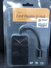 Promaster USB-C Card Reader and Hub for SD an...