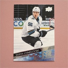 Upper Deck 2020-21 Extended Young Guns Sasha Chmelevski Sharks #718