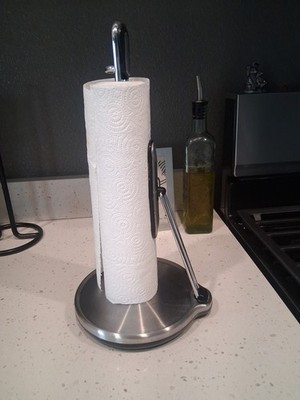 simplehuman Tension Arm Standing Paper Towel Holder Stainless Steel