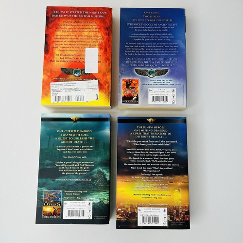 Percy Jackson Heroes Of Olympus & The Kane Chronicles Rick Riordan Paperbacks X4 - Picture 2 of 6