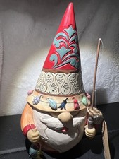 Jim Shore Heartwood Creek Gone Fishing Gnome 6.75in Figurine 6014402 Tackle New
