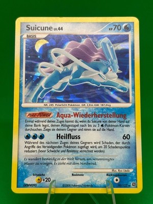 Pokémon Karte Suicune Aus 2008 Cracked Ice Holo 19/132 Deutsch Excellent