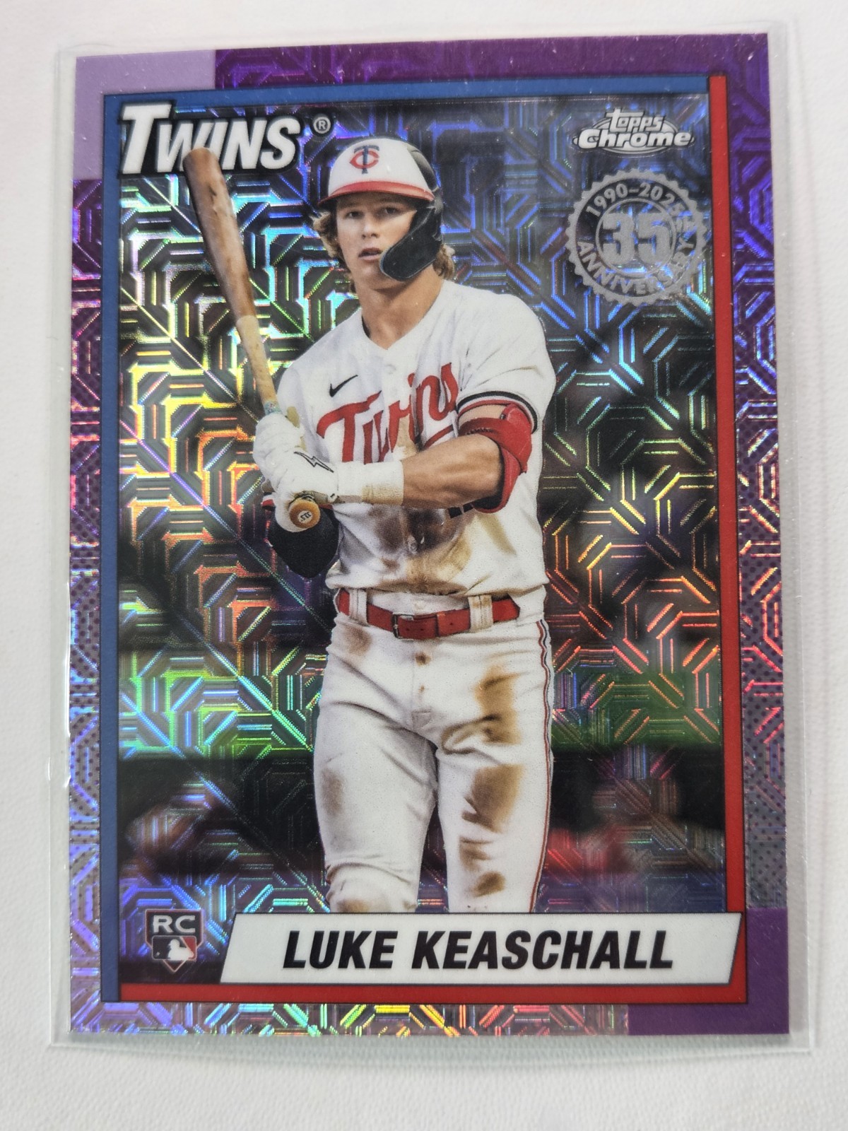 2025 Topps Update Series 1990 Topps Chrome Silver Pack RC Luke Keaschall U90C-86