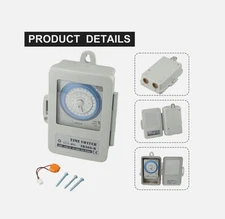 Switch & Defrost Timer 24 Hour Daily AC 100~250V 60HZ 20A with backup battery