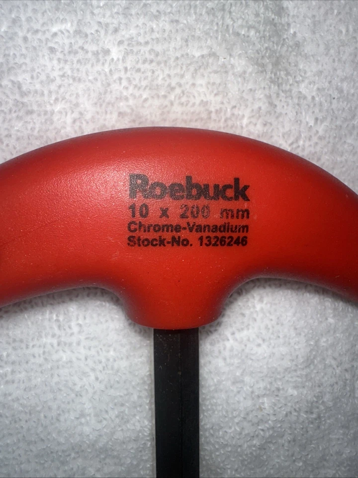 10mm T Bar Allen Key 200mm Chrome - Image 2 of 3