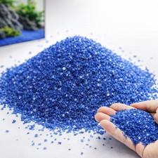 Royal Blue Quartz Aquarium Sand – Premium Decorative Substrate For Aquariums 2KG