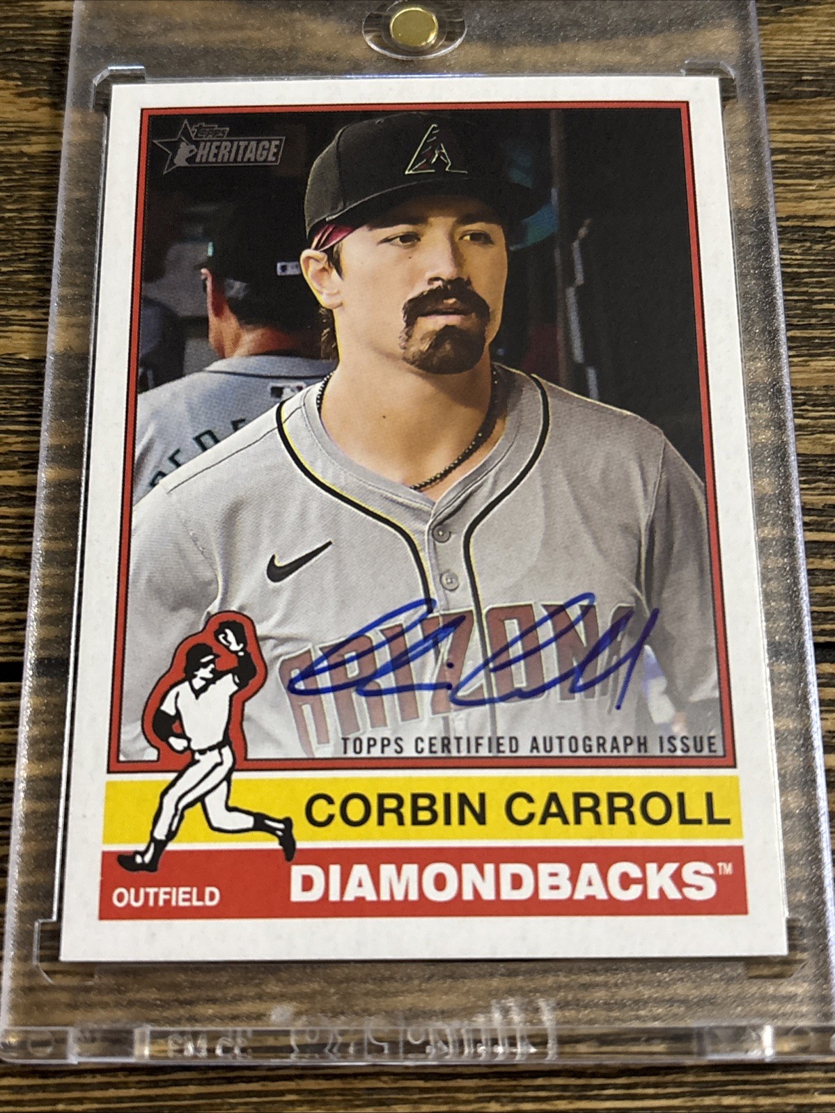2025 Topps Heritage High Number Corbin Carroll Real One Auto #ROA-CCA DBacks