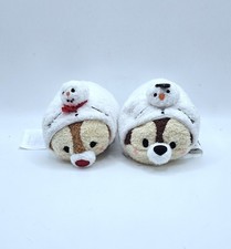 Disney Tsum Tsum Chip & Dale Snowman Christmas Advent Plush