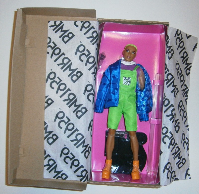 1959 BMR AA Black Ken With Green Hair & Puffer Jacket NRFB