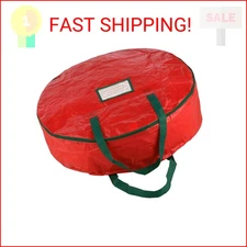 Wreath Storage Bag - 24-inch Organizer for Artificial Christmas Wreaths and Garl
