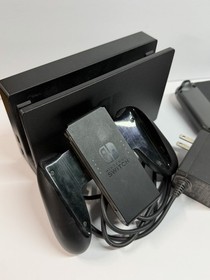 Nintendo Switch Console w Dock OEM Charger Joy-Con Grip Tested Working