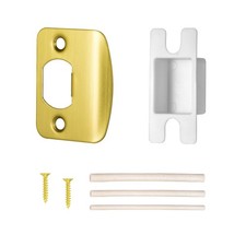Gold Door Strike Plate for Interior Doors, Security Door Lock Latch Reinforce...
