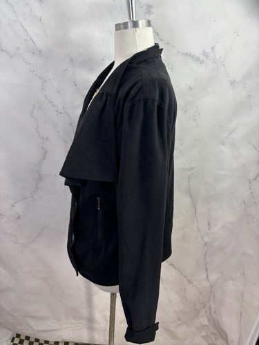 Cop Copine Wrap jacket sweater womens vintage Y2K Black size 42 XL Romantic goth - Picture 14 of 19