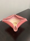Antique Art Glass Burmese Uranium Vaseline Fairy Lamp Base — photo 2
