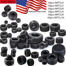 NEW NPT Plug Set Pipe Plug Assortment Kit For workshop -60PCS -6 SIZES Steel