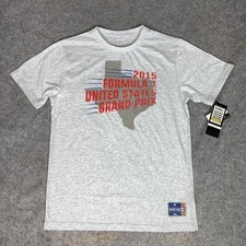 Formula 1 United States Grand Prix Shirt Medium Gray Lewis Hamilton F1 2015 Tee