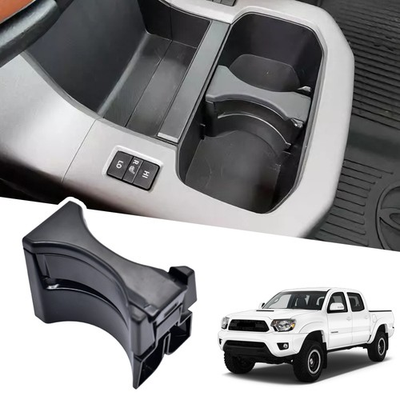 #ad #ad For 2005 2015 Tacoma Center Console Cup Holder Divider Insert Drink Black Parts $14.15
