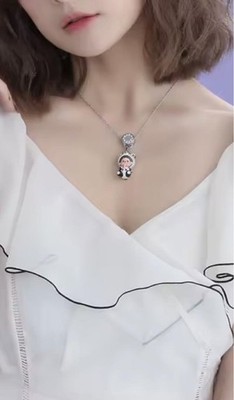 Swarovski Monchhichi Mouse Necklace with Chain & Box | eBay