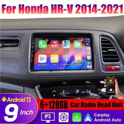 9'' Apple CarPlay & Android Auto Head Unit Car Radio Kit For Honda HR-V 2014-2021