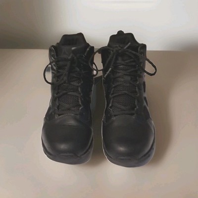Reebok SubLite Black Boots for Men Size7M & Women Size 9M Upper Leather Zipper