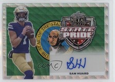 2022 Leaf Metal Draft State Pride Silver Wave 3/30 Sam Huard #SP-SH2 Auto k4s