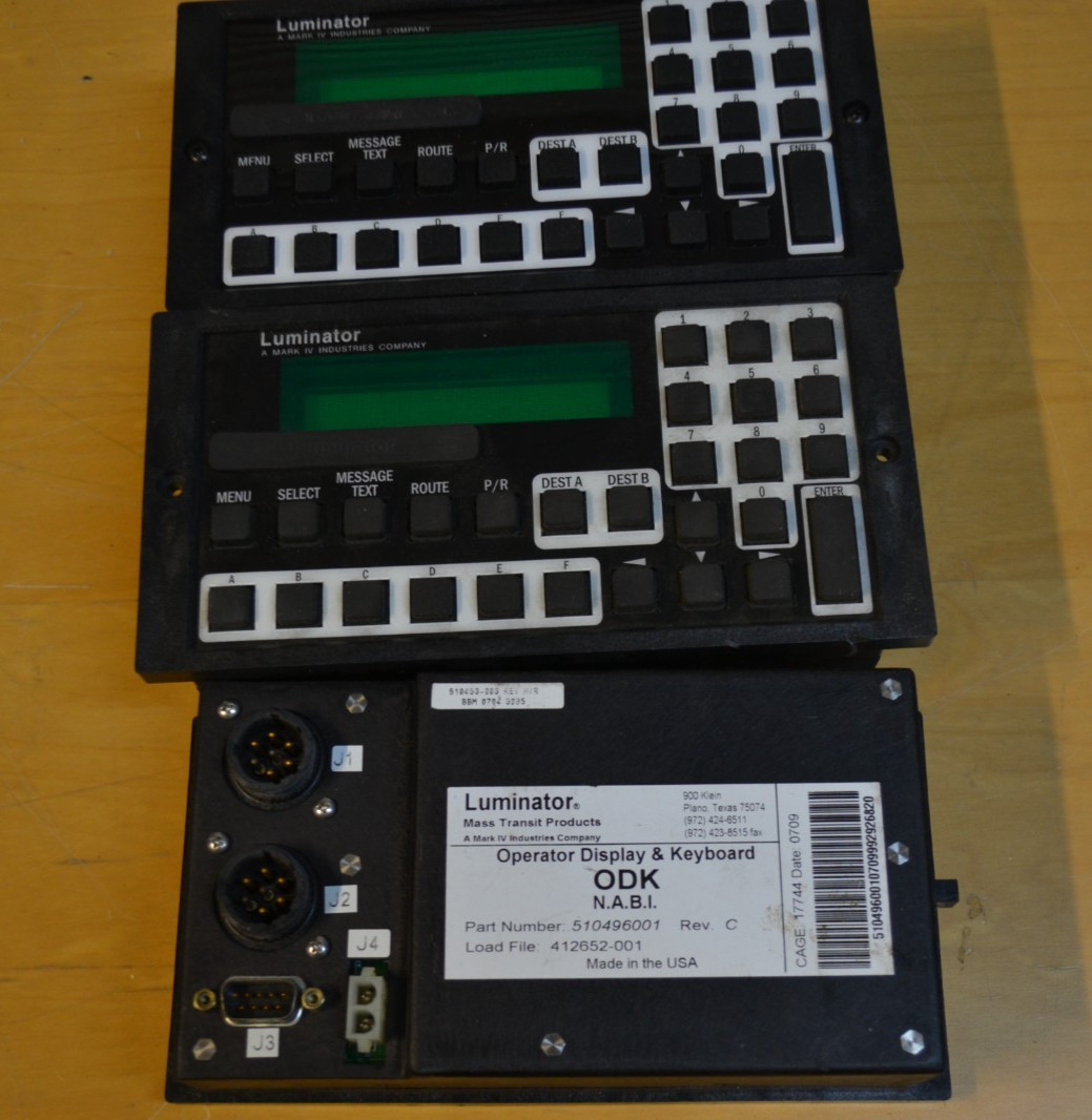 LOT OF 3 LUMINATOR MARK IV ODK DISPLAY & KEYPAD LED CONTROLLER  510453-003