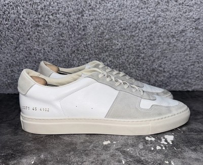Common Projects Bball Duo Achilles White 2371 Leather Sneakers Men EU 45/US 12D