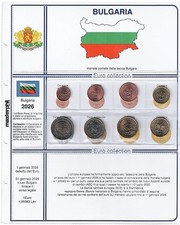 Novità 2026!!! Bulgaria serie euro 8 monete 2026 con foglio descrittivo