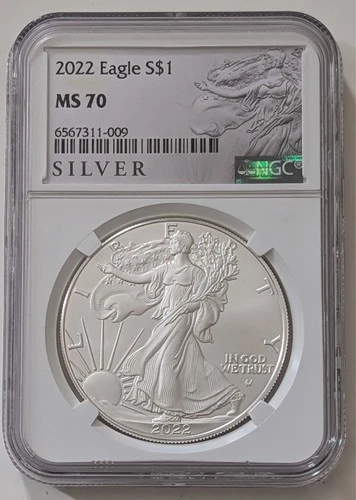 2022 SILVER EAGLE COIN $1 NGC MS 70 SKU 6567311-009