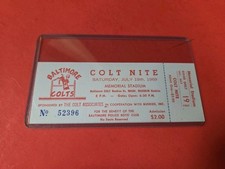 1969  Baltimore Colts  Colt Nite Ticket 