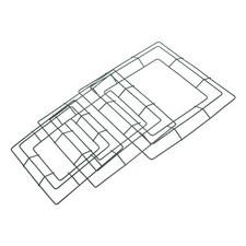 3 Pcs Metal Flower Hoops Wreath Kit Iron Maker Diy Support Square Frame