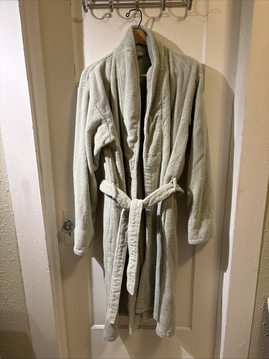 Brooklinen Green Cotton Terrycloth Robe Size XL