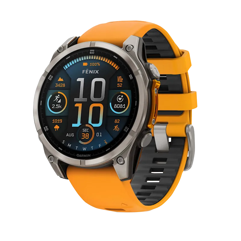 その他 GARMIN1040 Garmin Fenix 8, 51mm AMOLED Sapphire, Titanium Orange (010-02905