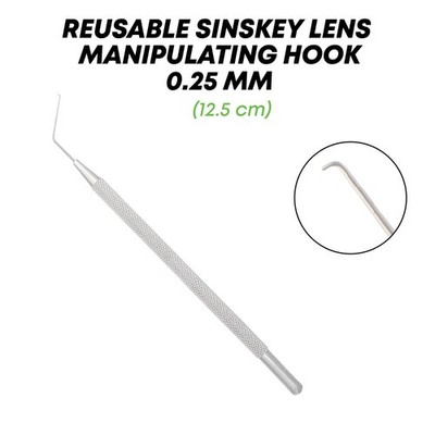 Sinskey Lens Hook Manipulating 0.25mm Eyelid Ophthalmic Eye Surgical Instruments