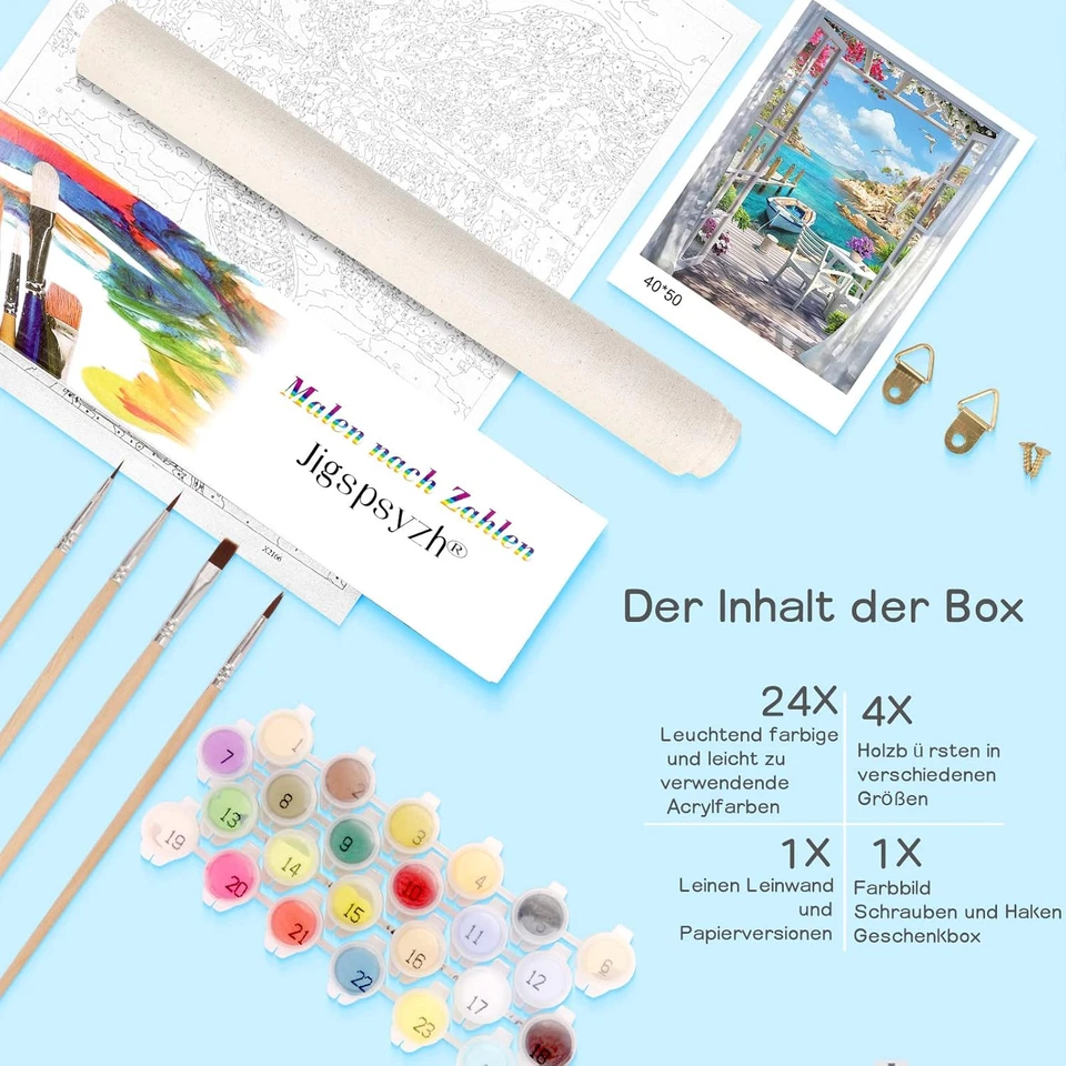 Malen Nach Zahlen Erwachsene Landschaft - Bastelset Erwachsene Gemälde Leinwand - Bild 4 von 4