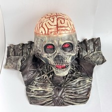 Skeleton Halloween Scary Full Mask Skull Brain Cosplay Costume Horror Prop