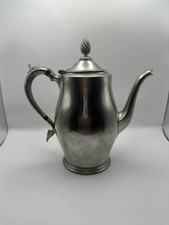 Rare Plymouth K S Pewter Teapot Hinged Lid Made in USA 83795 Antique Gift