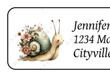 30 Cute Snail personalized return address labels stickers tags
