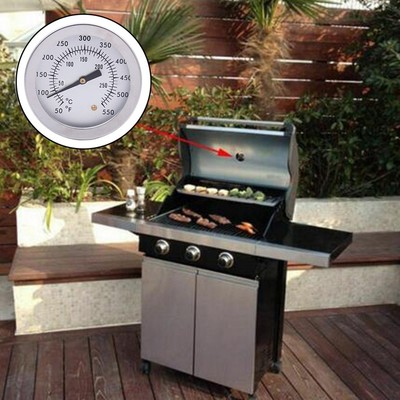 Temperatur Thermometer Werkzeug BBQ Barbecue Camping Haus Edelstahl
