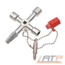 BGS UNIVERSALSCHL&Uuml;SSEL PROFI KEY VIERKANT DREIKANT SCHALTSCHRANK SCHL&Uuml;SSEL