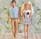 Barbie Doll Lot Of 2 Barbie & Ken 1990s Vintage Redressed