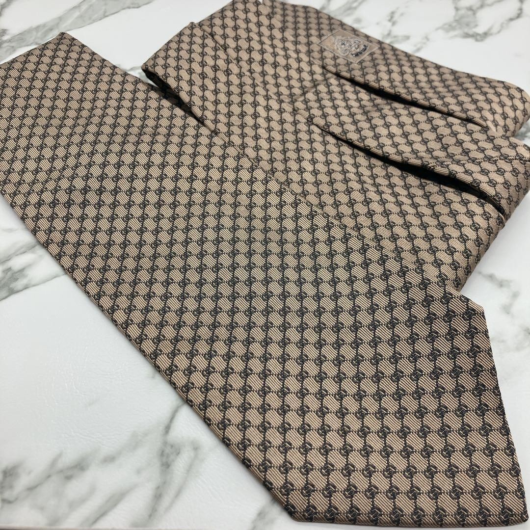 Gucci Necktie GG Pattern Interlocking Very Good C… - image 2