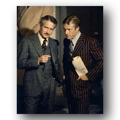 Paul Newman Robert Redford Photo 8x10 The Sting 1973 Movie Color
