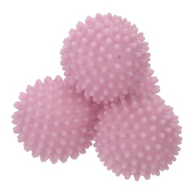 4pcs Reusable Laundry Dryer Balls Vinyl Drying Balls For Reduce Wrinkles Pink