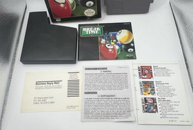 BREAK TIME: THE NATIONAL POOL TOUR NINTENDO NES GAME ~ BOX GAME & MANUAL ~