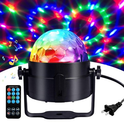 Disco Ball Light, Sound Activated Party Strobe Light, DJ Rave Lights with Rem...