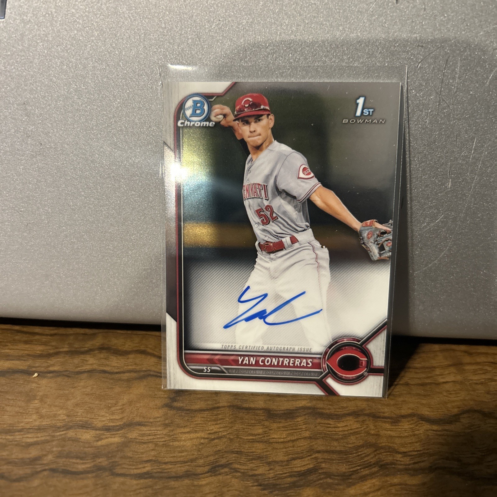 2022 Bowman - Chrome Prospect Autographs Yan Contreras #CPA-YC (AU, RC)