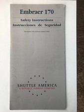 Safety Card / SHUTTLE AMERICA / Republic Airways / Embraer 170 / von 2007