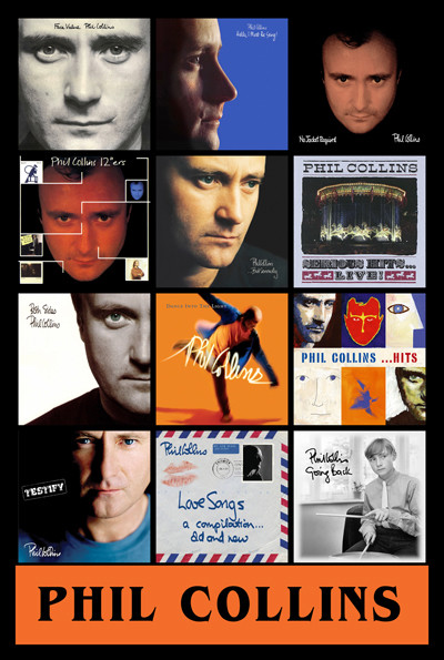 PHIL COLLINS album discography magnet (4.5
