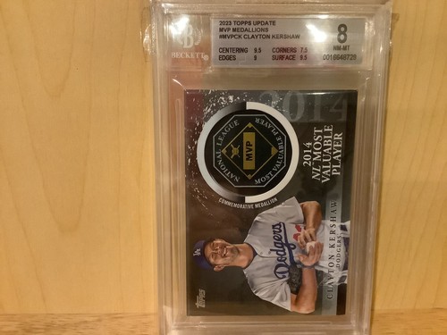 2023 Topps Update MVP Medallions MVPCK Clayton Kershaw spedizione gratuita 8,0 - Foto 2 di 3